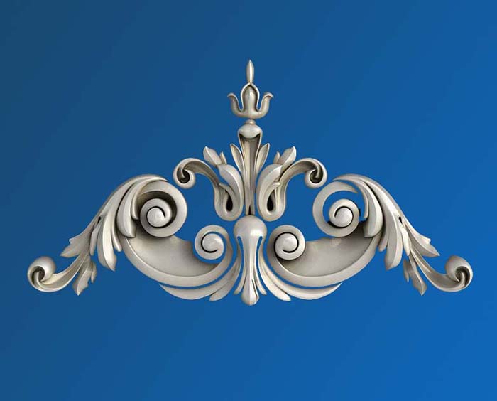 Phù điêu tường hoa lá